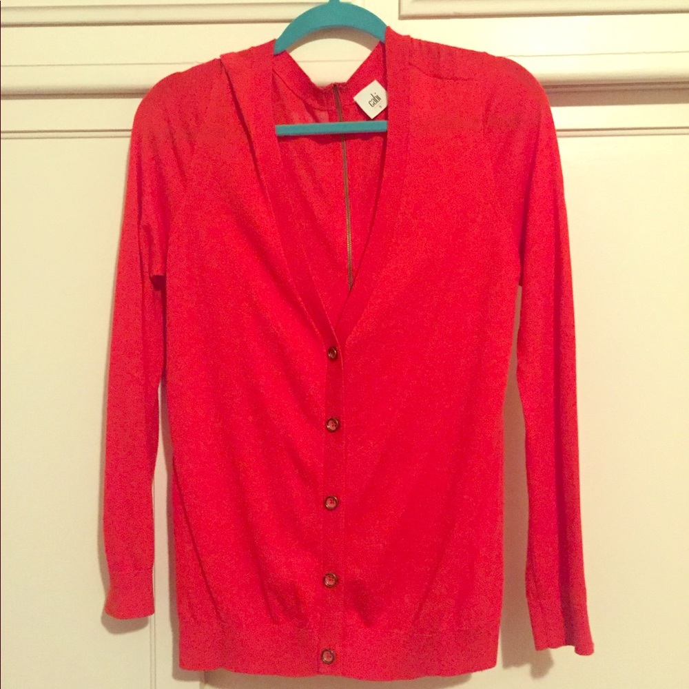 Cabi Red Cardigan